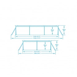 Piscina cu cadru Steel Pro 300 x 201 x 66 cm Piscina cu cadru Steel Pro 300 x 201 x 66 cm